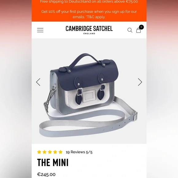 The Cambridge Satchel Co. Crossbody The‎ Tiny- New with tags - Picture 15 of 16